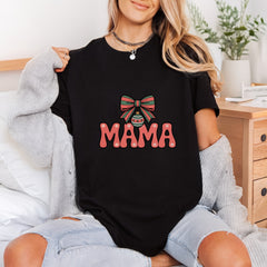 Christmas Mama Bow Bauble Christmas Mom Ready to Press DTF Transfer for Dtf