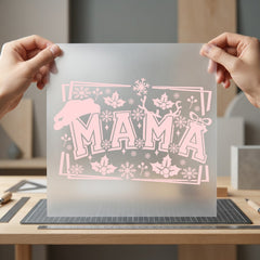 Christmas Mama Pink Holiday Christmas Mom Ready to Press DTF Transfer for Dtf