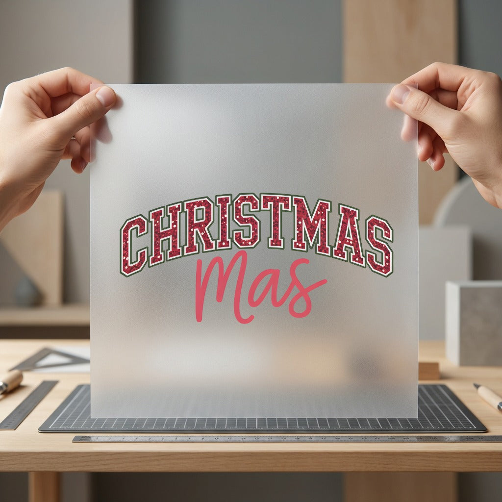 Christmas Mas Retro Arch Christmas Winter Ready to Press DTF Transfer for Dtf