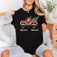 Christmas Monster Truck Holiday Christmas Funny Ready to Press DTF Transfer for Dtf