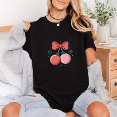 Christmas Ornaments Bow Holiday Christmas Ready to Press DTF Transfer for Dtf