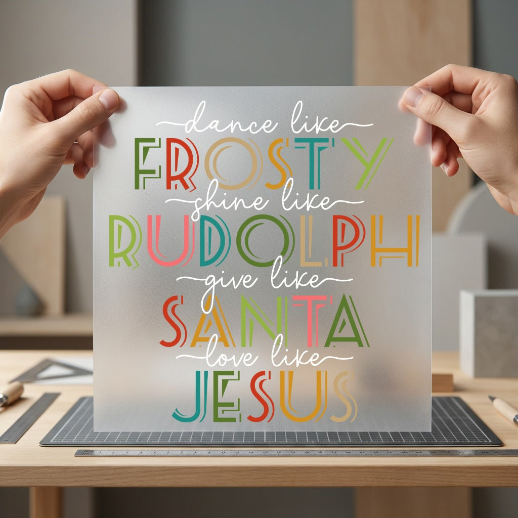 Christmas Sayings Retro Holiday Christian Faith Ready to Press DTF Transfer for Dtf