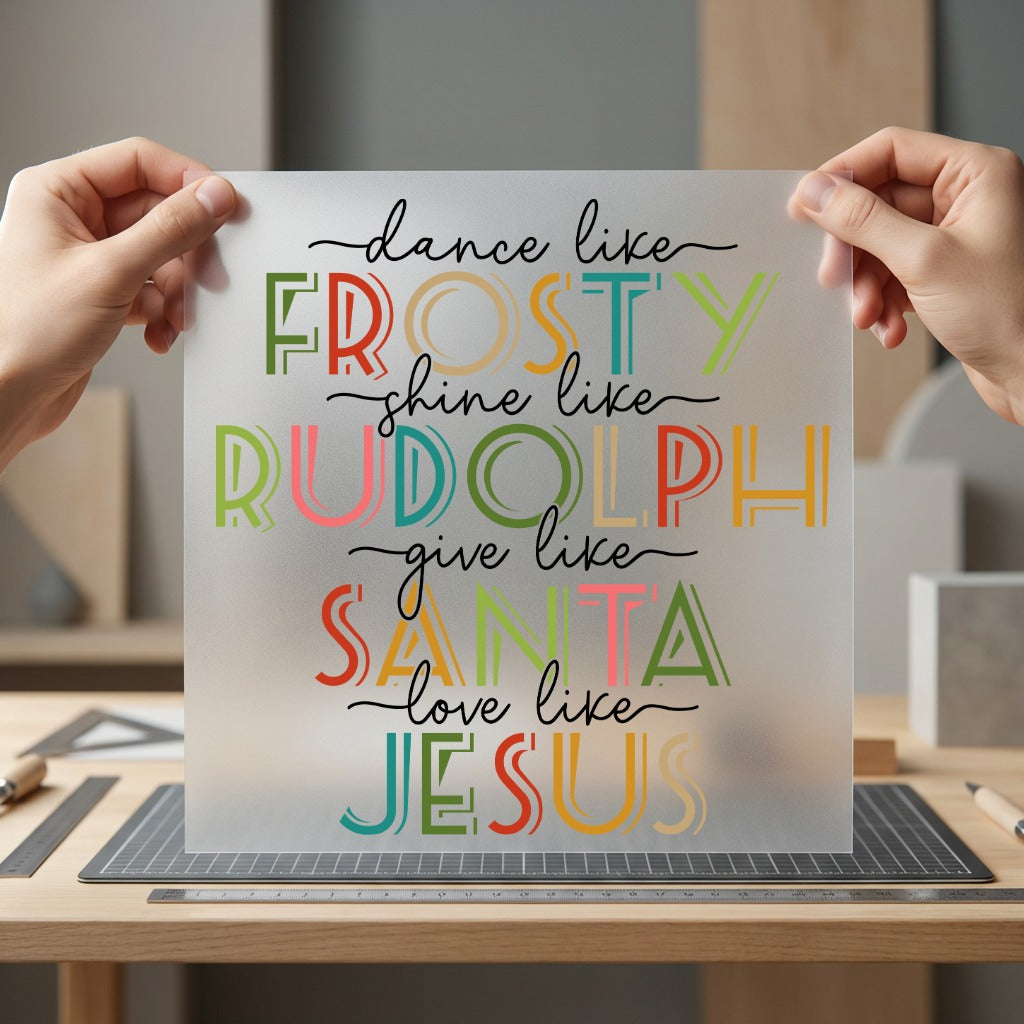 Christmas Sayings Retro Holiday Christian Faith Ready to Press DTF Transfer for Dtf