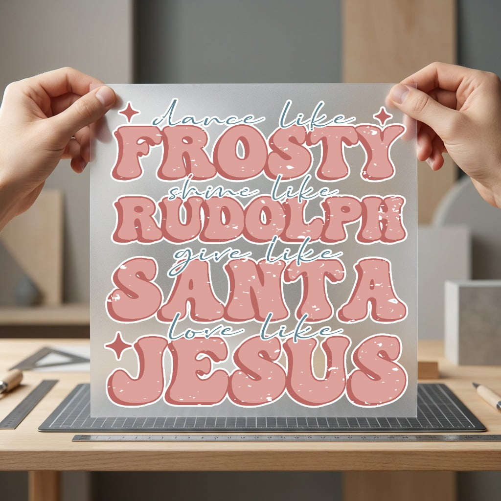 Christmas Sayings Retro Holiday Jesus Christmas Ready to Press DTF Transfer for Dtf
