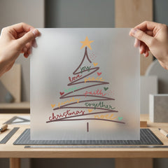 Christmas Tree Words Festive Christian Faith Ready to Press DTF Transfer for Dtf