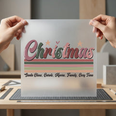 Christmas Vibes Retro Holiday Christmas Vintage Ready to Press DTF Transfer for Dtf