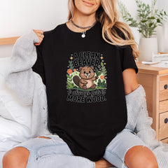 Clean Beaver Always Gets Dad Funny Ready to Press DTF Transfer for Dtf