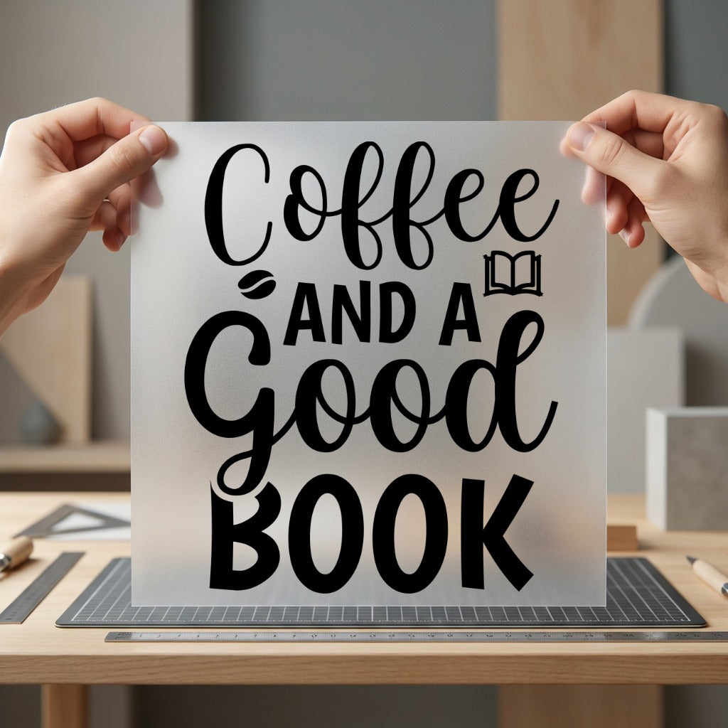 Coffee Good Book Cozy Aesthetic Ready to Press DTF Transfer for Dtf