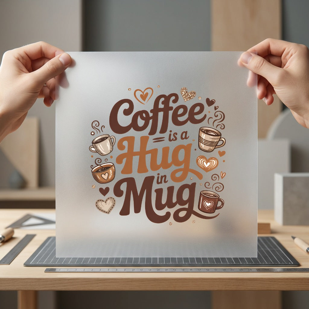 Coffee Hug Cozy Cafe Cozy Season Collection Cozy Cute Collection Ready to Press DTF Transfer for Dtf