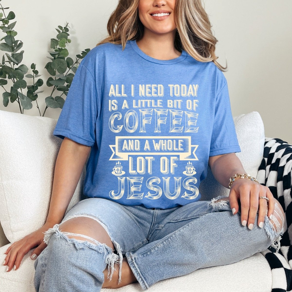 Coffee & Jesus | Daily Blessings Tee - Luckets.com