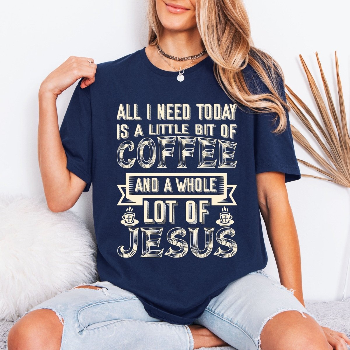 Coffee & Jesus | Daily Blessings Tee - Luckets.com