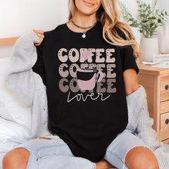 Coffee Lover Groovy Retro Valentine Retro Ready to Press DTF Transfer for Dtf