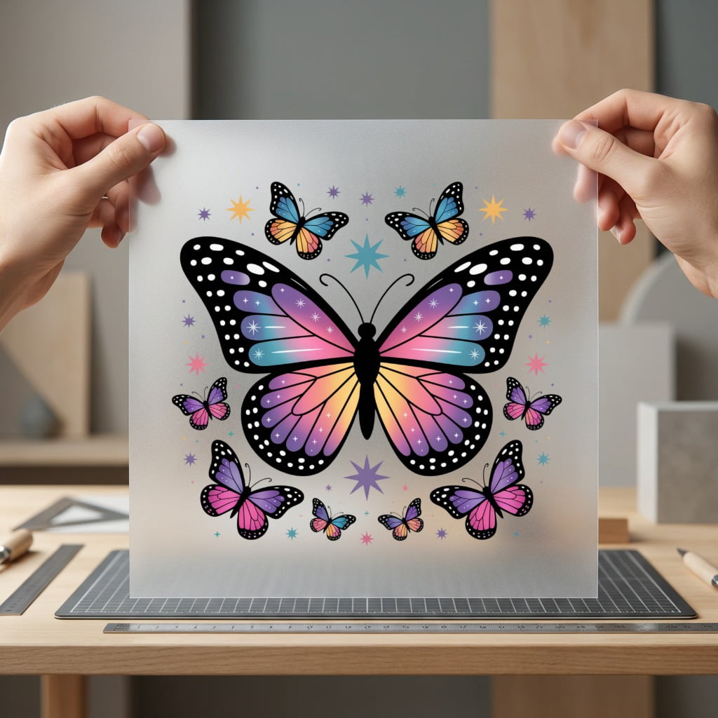 Colorful Butterfly Vibrant Diy Boho Aesthetic Ready to Press DTF Transfer for Dtf