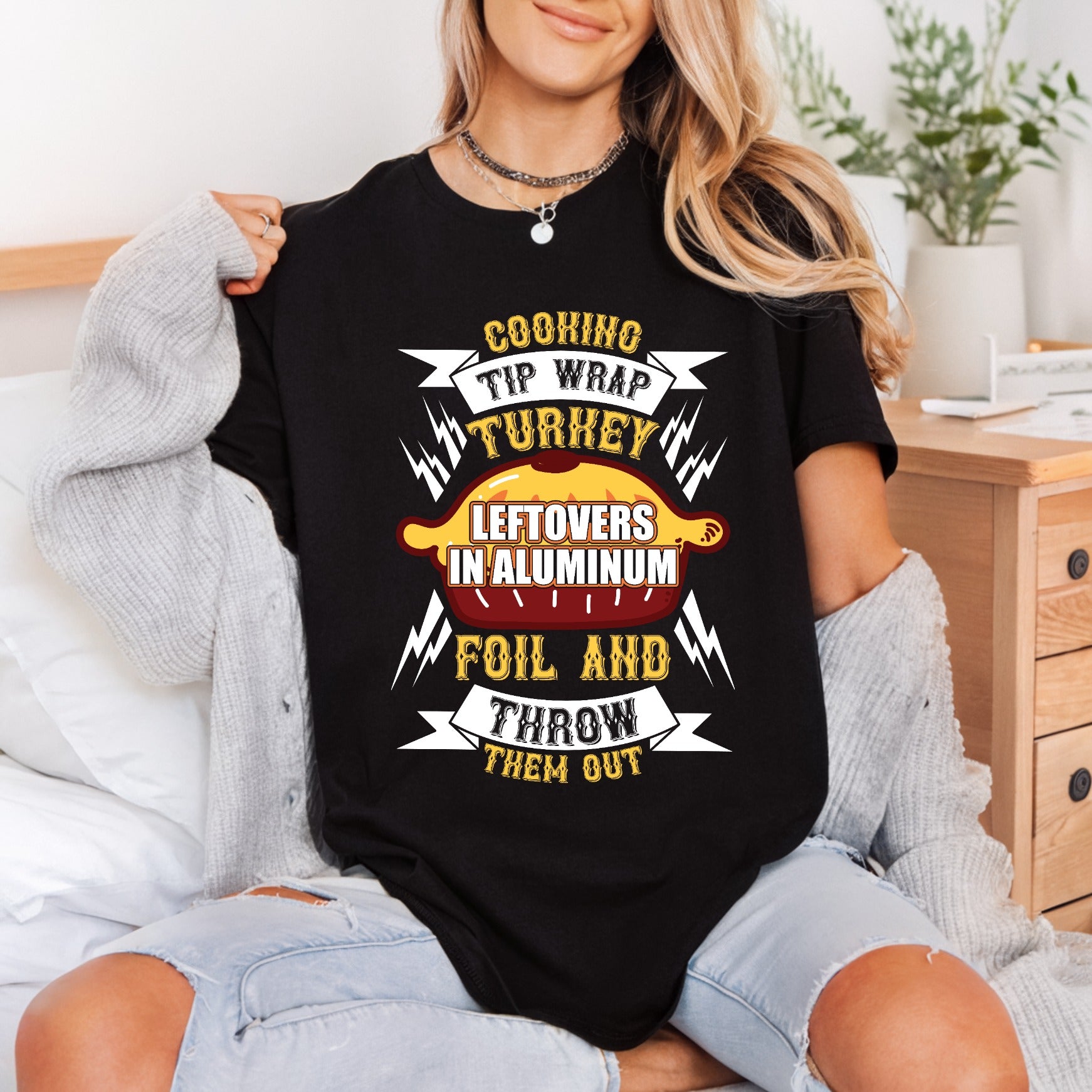Cooking Tip Funny Pie Thanksgiving Funny Ready to Press DTF Transfer for Dtf