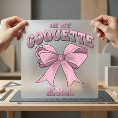 Coquette Era Bow Aesthetic Retro Aesthetic Ready to Press DTF Transfer for Dtf