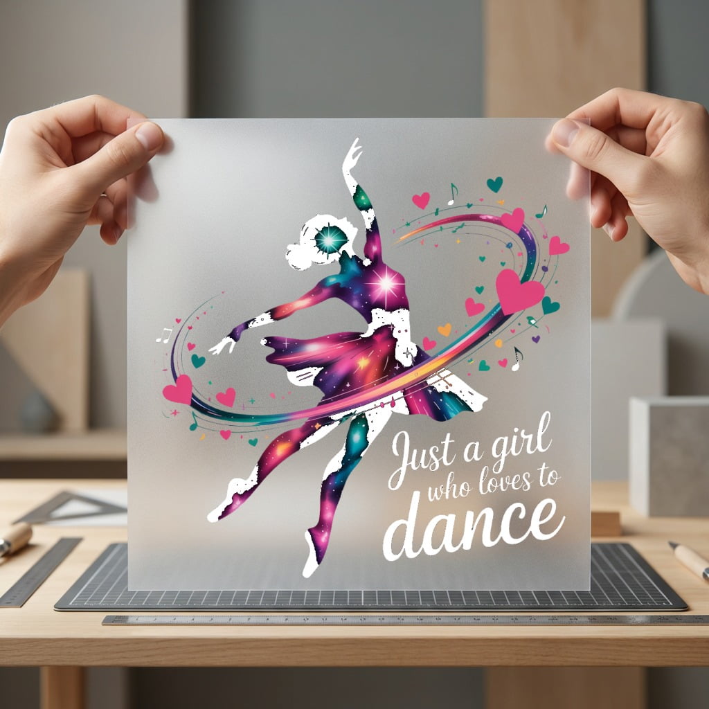 Cosmic Ballerina Galaxy Dancer Astronomy & Night Sky Collection Nature & Wildlife Collection Ready to Press DTF Transfer…