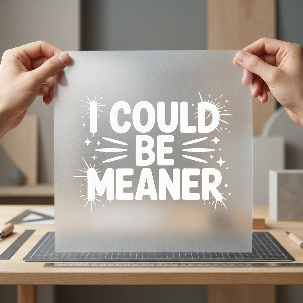 Could Meaner Sassy Quote Aesthetic Ready to Press DTF Transfer for Dtf