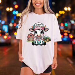 Country Girl Calf Farm Country Pet Ready to Press DTF Transfer for Dtf
