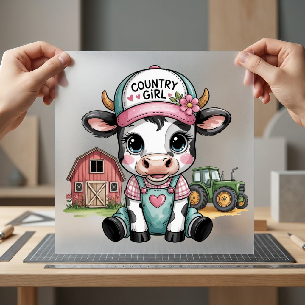 Country Girl Calf Farm Country Pet Ready to Press DTF Transfer for Dtf