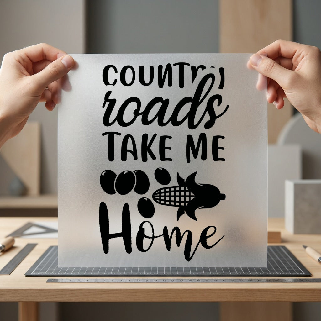 Country Roads Take Home Usa Vintage Ready to Press DTF Transfer for Dtf