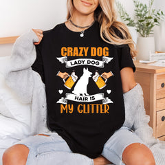 Crazy Dog Lady Hair Mom Dad Ready to Press DTF Transfer for Dtf