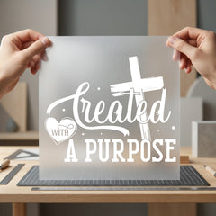 Created Purpose Christian Diy Christian Faith Ready to Press DTF Transfer for Dtf