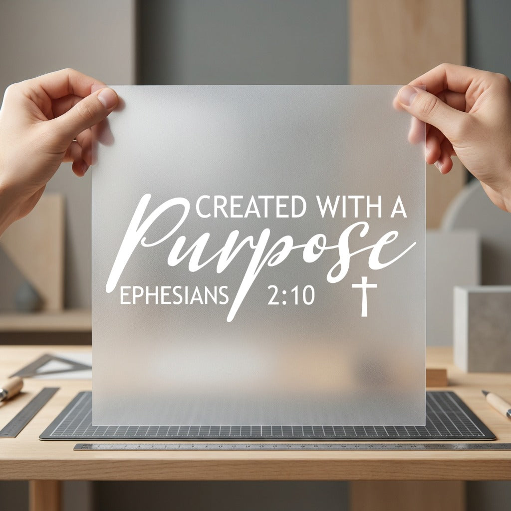 Created Purpose Faith-inspired Diy Christian Faith Ready to Press DTF Transfer for Dtf