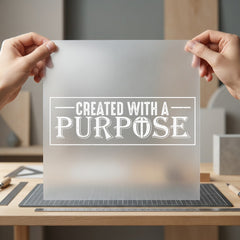 Created Purpose Motivational Diy Christian Faith Ready to Press DTF Transfer for Dtf