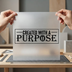 Created Purpose Motivational Diy Christian Faith Ready to Press DTF Transfer for Dtf