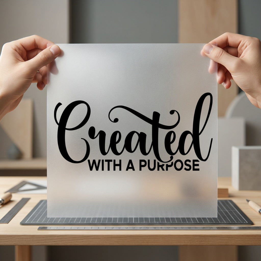 Created Purpose Motivational Diy Christian Faith Ready to Press DTF Transfer for Dtf