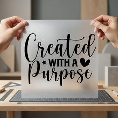 Created Purpose Motivational Diy Christian Faith Ready to Press DTF Transfer for Dtf