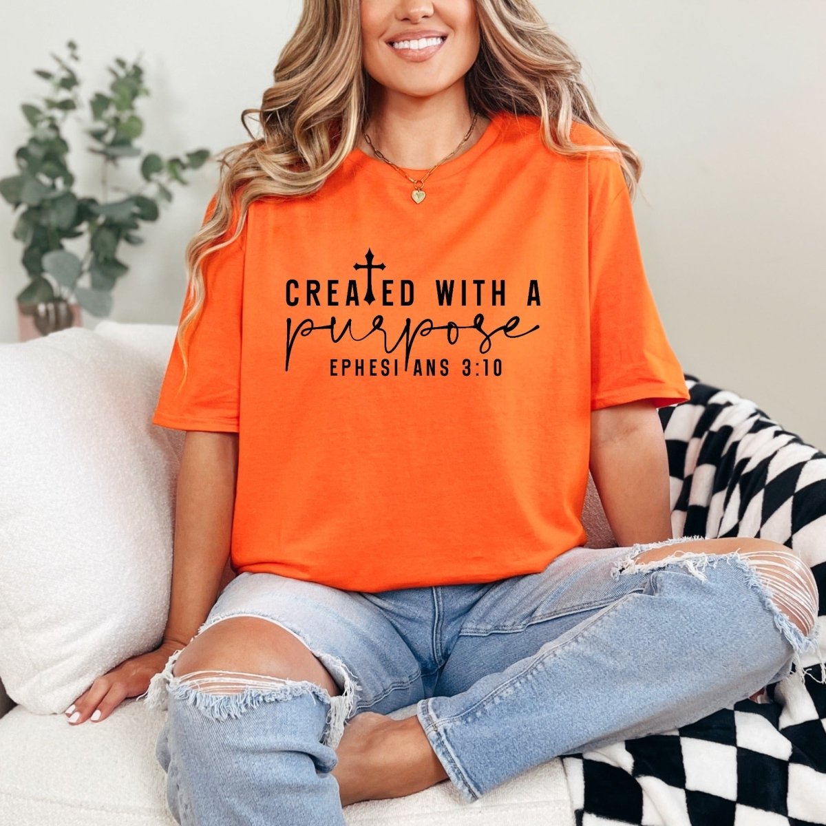 Created With A Purpose | Purpose & Identity Tee - Luckets.com