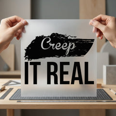 Creep Real Spooky Brushstroke Halloween Aesthetic Ready to Press DTF Transfer for Dtf