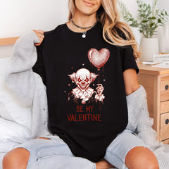 Creepy Clown Valentine Horror Halloween Valentine Ready to Press DTF Transfer for Dtf