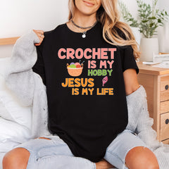 Crochet Hobby Jesus Life Christian Faith Ready to Press DTF Transfer for Dtf