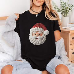 Crochet Santa Claus Holiday Christmas Ready to Press DTF Transfer for Dtf