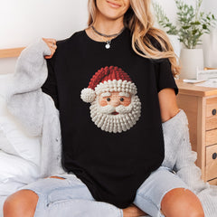 Crochet Santa Face Christmas Christmas Ready to Press DTF Transfer for Dtf