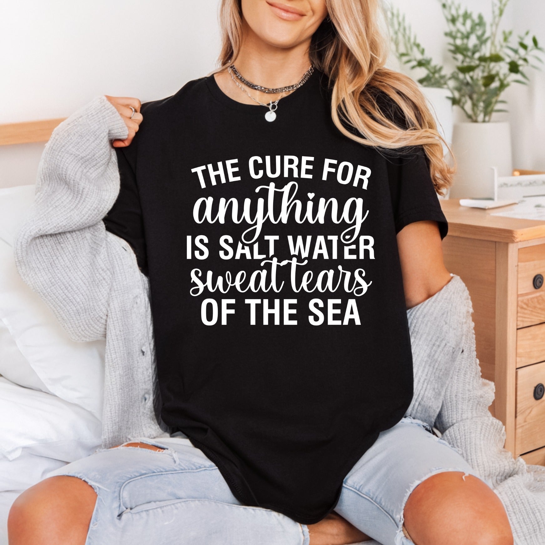 Cure Anything Nautical Quote Nature & Wildlife Collection Good Vibes Collection Ready to Press DTF Transfer for Dtf