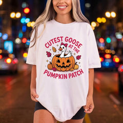 Cutest Goose Pumpkin Patch Halloween Thanksgiving Ready to Press DTF Transfer for Dtf