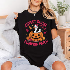 Cutest Goose Pumpkin Patch Halloween Thanksgiving Ready to Press DTF Transfer for Dtf