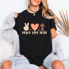 Peace Love Pray | Faithful Living Tee