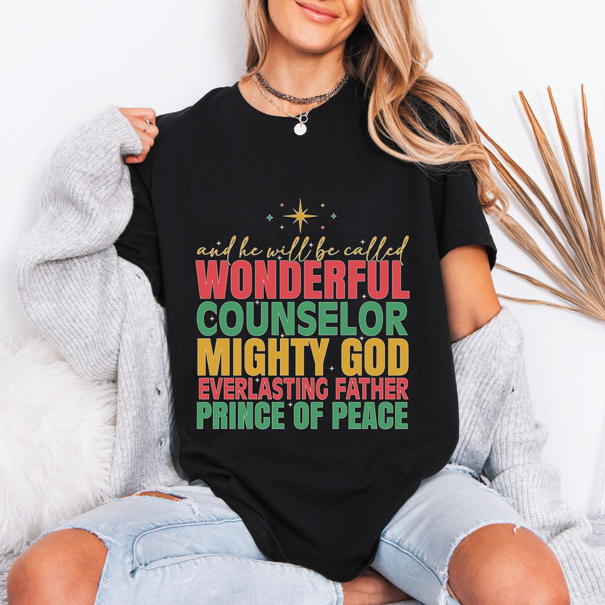And He Will Be Called - Wonderful Counselor T-Shirt | Christian Faith Tee