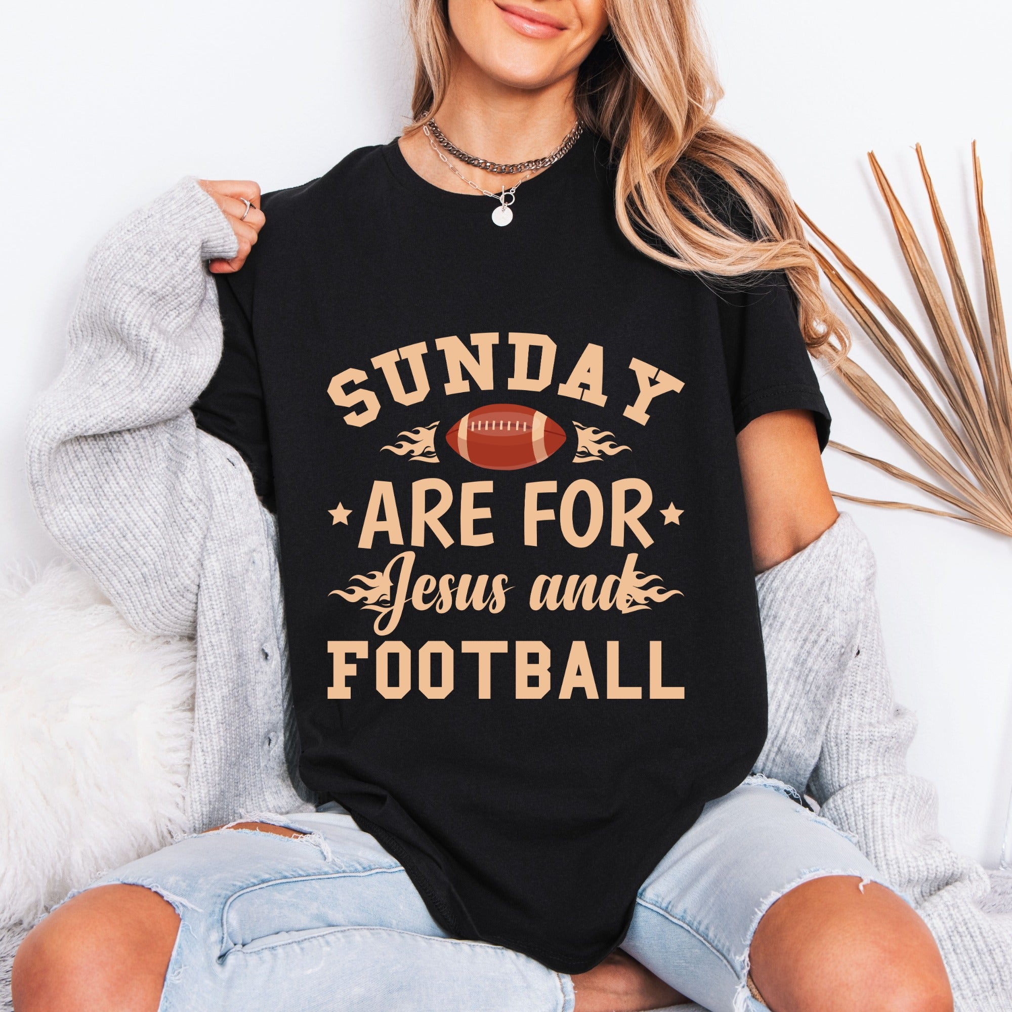 Sunday Are For Jesus & Football | Game Day Faith Tee