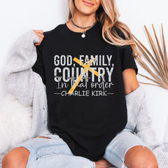 God, Family, Country | Faithful Priorities Tee