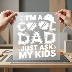 Dad Humorous Diy Dad Funny Ready to Press DTF Transfer for Dtf