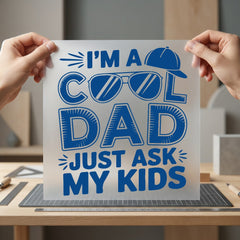 Dad Humorous Diy Dad Funny Ready to Press DTF Transfer for Dtf