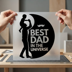 Dad Universe Fathers Day Dad Funny Ready to Press DTF Transfer for Dtf