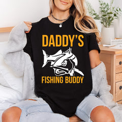 Daddy Fishing Buddy Enthusiast Father Dad Ready to Press DTF Transfer for Dtf
