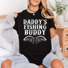 Daddy Fishing Buddy Rustic Dad Funny Ready to Press DTF Transfer for Dtf