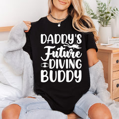 Daddy Future Diving Buddy Dad Ready to Press DTF Transfer for Dtf